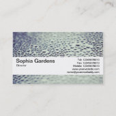 テクスチャバンドV2 – ガラス上の水滴01 名刺 (裏面)