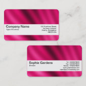 テクスチャバンドV2 – クリムゾングラデーション 名刺 (正面/裏面)