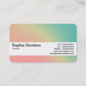 テクスチャバンドV2 – グラデーションY、M、B、R、ダークビジネス 名刺 (裏面)