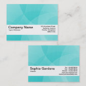 テクスチャバンドV2 – シアンカーブ 名刺 (正面/裏面)