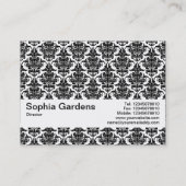 テクスチャバンドV2 – ダマスクパターン 名刺 (裏面)