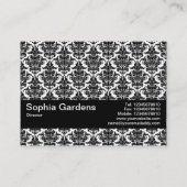 テクスチャバンドV2 – ダマスクパターン 名刺 (裏面)