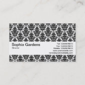 テクスチャバンドV2 – ダマスクパターン 名刺 (裏面)
