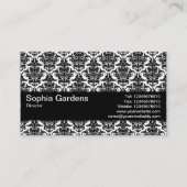 テクスチャバンドV2 – ダマスクパターン 名刺 (裏面)