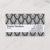 テクスチャバンドV2 – ダマスクパターン 名刺 (裏面)