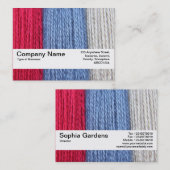 テクスチャバンドV2 – ダーニングスレッド 名刺 (正面/裏面)