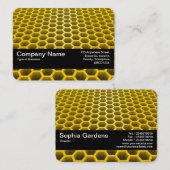 テクスチャバンドV2 – ハニカム透視投影(オレンジ) 名刺 (正面/裏面)