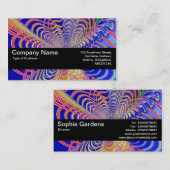 テクスチャバンドV2 – フラクタル抽象芸術061012d 名刺 (正面/裏面)