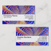 テクスチャバンドV2 – フラクタル抽象芸術061012d 名刺 (正面/裏面)