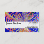 テクスチャバンドV2 – フラクタル抽象芸術061012d 名刺 (裏面)