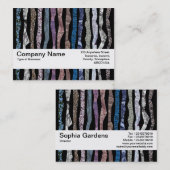 テクスチャバンドV2 – ミネラストライプル 名刺 (正面/裏面)