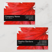 テクスチャバンドV2 – リーフ日本のメープル 名刺 (正面/裏面)