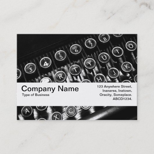 テクスチャバンドV2 -ヴィンテージタイプライタ 名刺 (正面)
