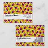 テクスチャバンドV2 – 六角形パターン01 名刺 (正面/裏面)