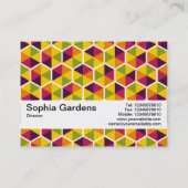 テクスチャバンドV2 – 六角形パターン01 名刺 (裏面)