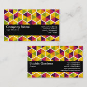 テクスチャバンドV2 – 六角形パターン01 名刺 (正面/裏面)