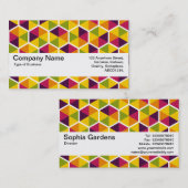 テクスチャバンドV2 – 六角形パターン01 名刺 (正面/裏面)