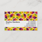 テクスチャバンドV2 – 六角形パターン01 名刺 (裏面)