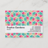 テクスチャバンドV2 – 六角形パターン02 名刺 (裏面)