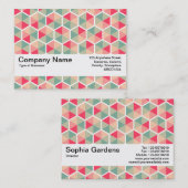 テクスチャバンドV2 – 六角形パターン04 名刺 (正面/裏面)