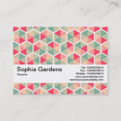 テクスチャバンドV2 – 六角形パターン04 名刺 (裏面)