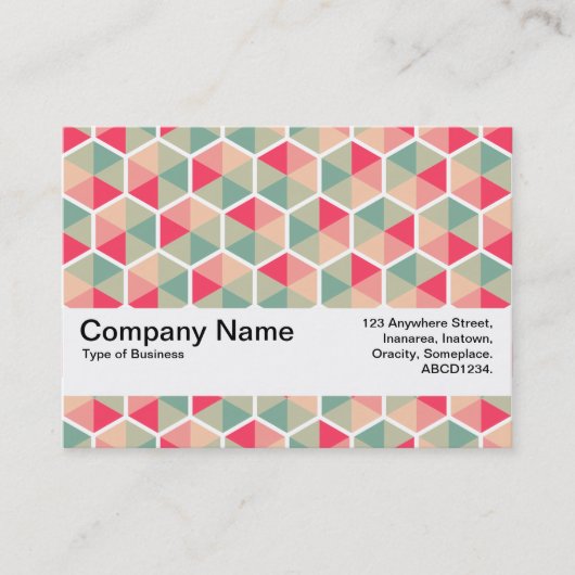 テクスチャバンドV2 – 六角形パターン04 名刺 (正面)
