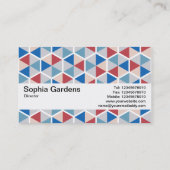 テクスチャバンドV2 – 六角形パターン05 名刺 (裏面)