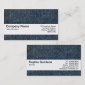 テクスチャバンドV2 – 古いブルージーンズ 名刺 (正面/裏面)