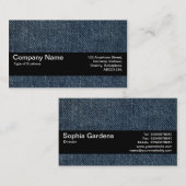 テクスチャバンドV2 – 古いブルージーンズ 名刺 (正面/裏面)