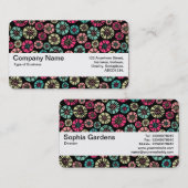 テクスチャバンドV2 -抽象芸術花031023 名刺 (正面/裏面)