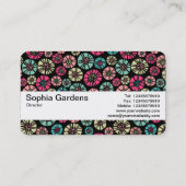 テクスチャバンドV2 -抽象芸術花031023 名刺 (裏面)