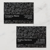 テクスチャバンドV2 -抽象芸術181112 – エキゾチック金属 名刺 (正面/裏面)