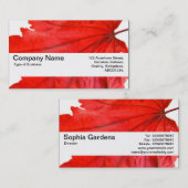 テクスチャバンドV2 - 日本のメープルリーフ 名刺 (正面/裏面)