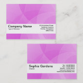 テクスチャバンドV2 – 紫色のカーブ 名刺 (正面/裏面)