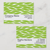 テクスチャバンドV2 -葉抽象芸術- Martian Grn 名刺 (正面/裏面)