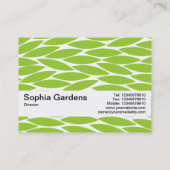 テクスチャバンドV2 -葉抽象芸術- Martian Grn 名刺 (裏面)