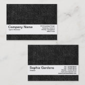 テクスチャバンドV2 – 黒デニム 名刺 (正面/裏面)