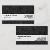 テクスチャバンドV2 – 黒デニム 名刺 (正面/裏面)