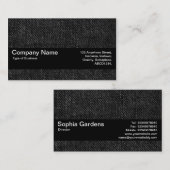 テクスチャバンドV2 – 黒デニム 名刺 (正面/裏面)
