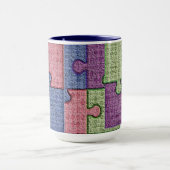 テクスチャパズルピースマグ マグカップ (中央)