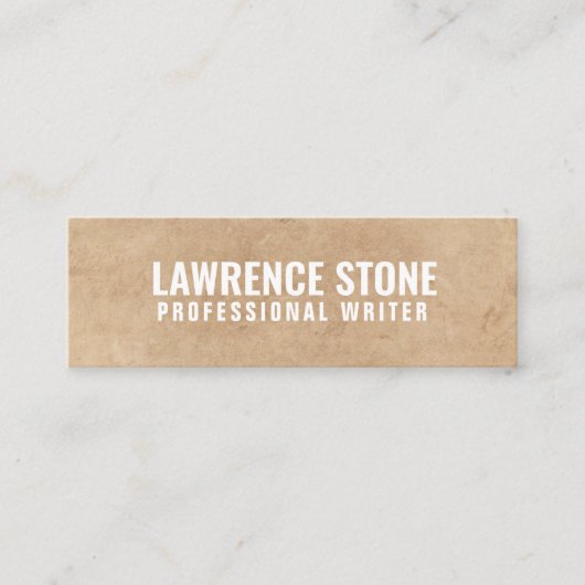 「テクスチャパーソナライズされた紙」 Twitter スキニー名刺 (正面)