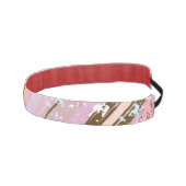 テクスチャピンクの背景 アスレチックヘッドバンド (右)