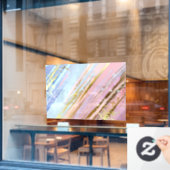 テクスチャピンクの背景 ウィンドウサイン (カフェ窓)