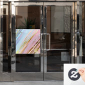 テクスチャピンクの背景 ウィンドウサイン (オフィスドア)