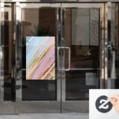 テクスチャピンクの背景 ウィンドウサイン (オフィスドア)