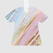 テクスチャピンクの背景 オーナメント (裏面)