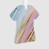 テクスチャピンクの背景 オーナメント (正面)