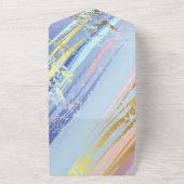 テクスチャピンクの背景 オールインワン招待状 (外側)