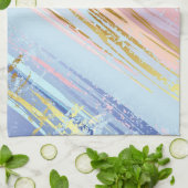 テクスチャピンクの背景 キッチンタオル (折り畳み)