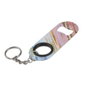 テクスチャピンクの背景 キーホルダー栓抜き (正面アングル)